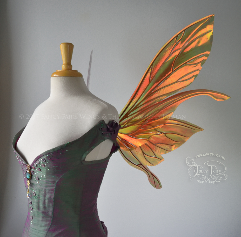 Salome "Tiger Lilly" Painted Iridescent Fairy Wings