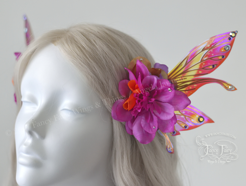 Tropical Flower Fairy Clips with Salome wings