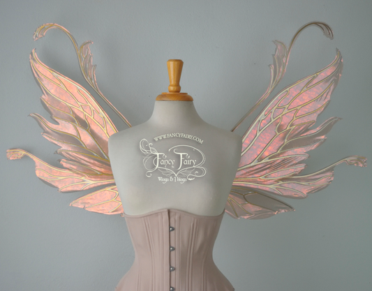 Vivienne Iridescent Fairy Wings in Antique Copper with Candy Gold Veining