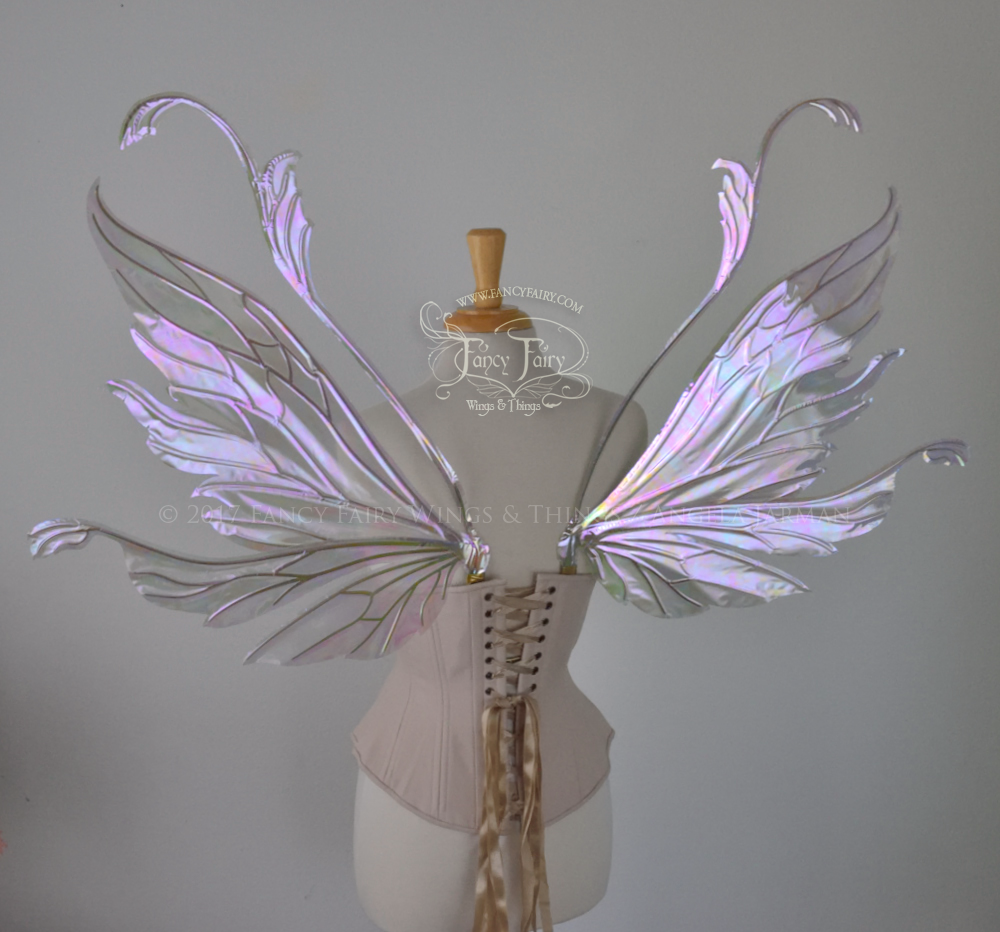 Vivienne Iridescent Fairy Wings in Alexandrite with Gold Veins