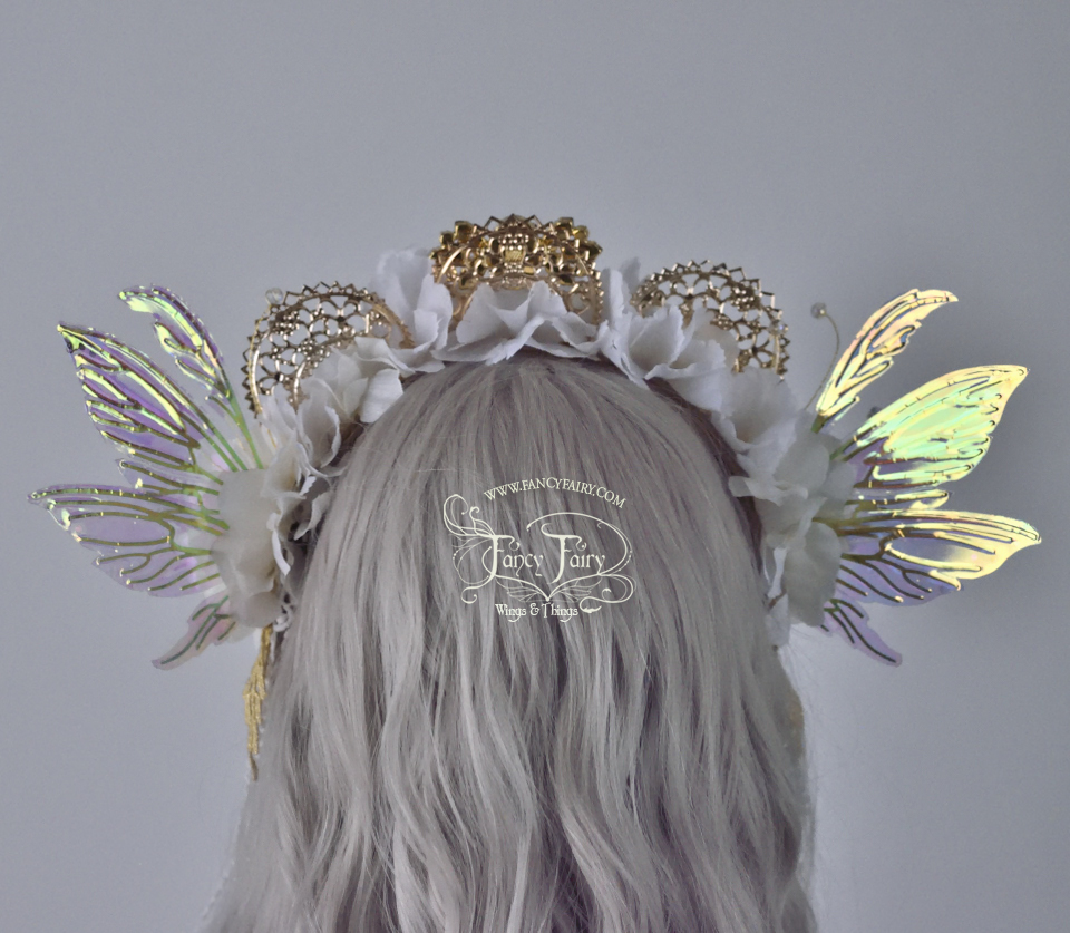 Gold Wings & Filigree Headdress : Made to order